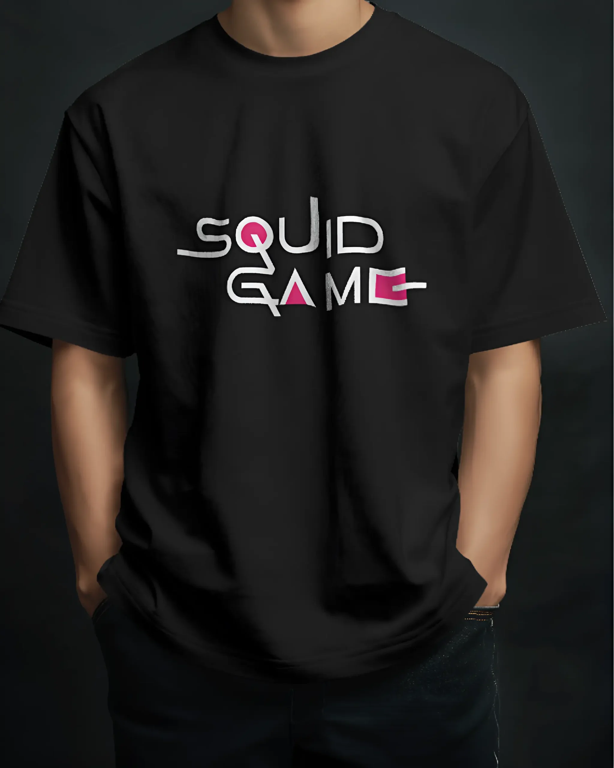 Squid Game Oversized Classic Black T-Shirt - Image 3
